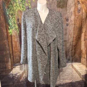 Roz & Ali Gray Draped Cardigan